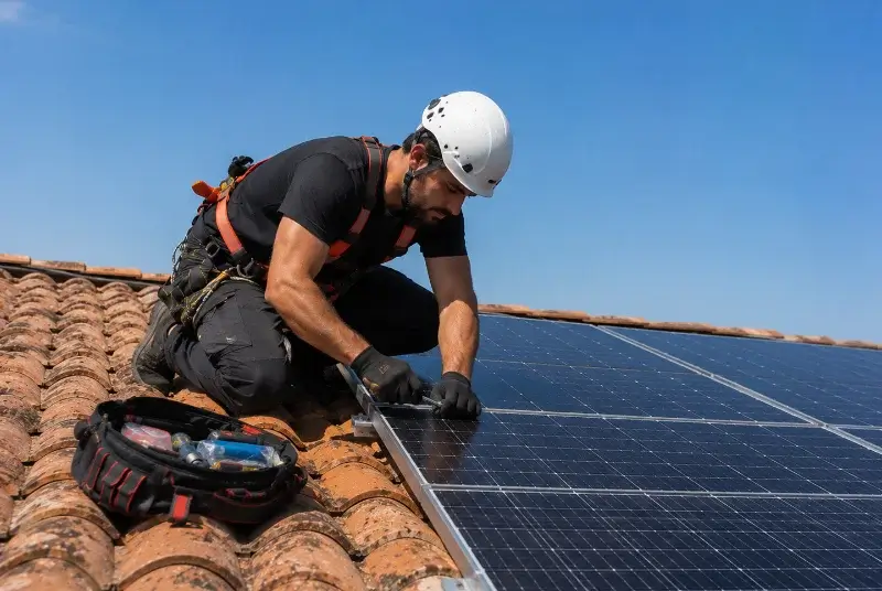 Maintenance et monitoring de panneaux solaires à Lignan-sur-Orb